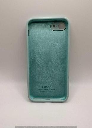 Чохол silicone case square full camera protective (aa) для apple iphone 7 / 8 / se (2020) (4.7") (бірюзовий / turquoise) 40229* 2