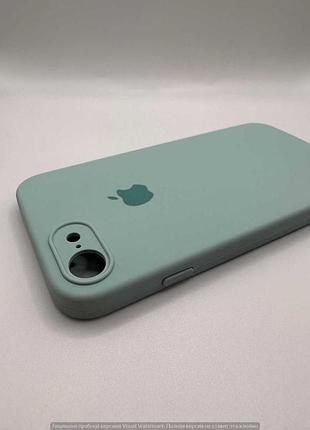 Чохол silicone case square full camera protective (aa) для apple iphone 7 / 8 / se (2020) (4.7") (бірюзовий / turquoise) 40229* 4