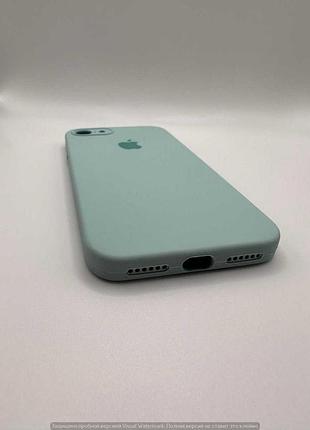 Чохол silicone case square full camera protective (aa) для apple iphone 7 / 8 / se (2020) (4.7") (бірюзовий / turquoise) 40229* 5