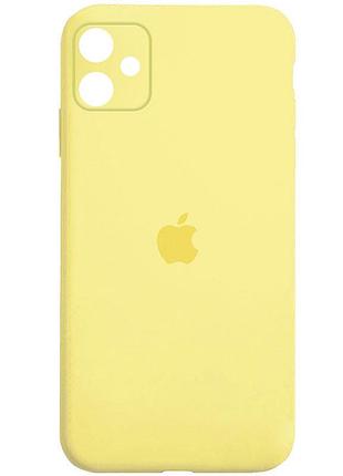 Чохол silicone case square full camera protective (aa) для apple iphone 11 (6.1") (жовтий / yellow) 40234 40234*