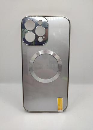 Чохол-накладка magesafe apple case iphone13 promax (срібло) 818702 818702* 818702