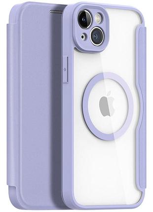 Чохол-книжка dux ducis skin x pro with magsafe для apple iphone 14 pro (6.1") (purple) 64859 64859* 64859