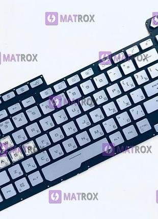 Оригінальна клавіатура для ноутбука asus rog strix g15 g512lw, g531gt series, блакитний, підсвічування - rgb