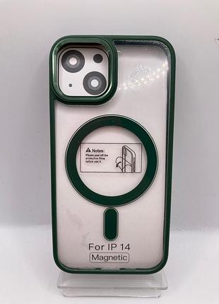Color clear case with magsafe — iphone 14 alpine green 755657