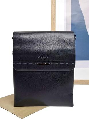 Чоловіча сумка молодіжна чорний арт.351-3 black polo (китай)