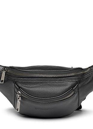 Сумка поясная мужская натуральная кожа черный арт.6298l black ennio perucci (китай)