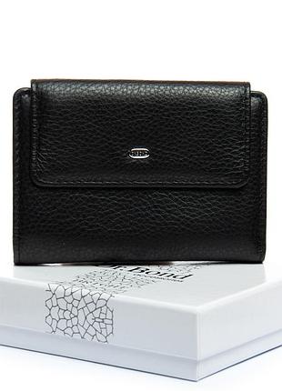 Черный женский кошелек натуральная кожа арт.ws-31 black dr. bond (китай)
