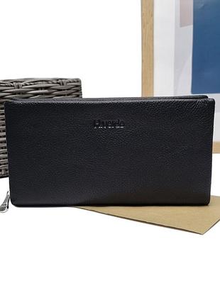 Клатч черный натуральная кожа арт.9971 black helen verde (китай)