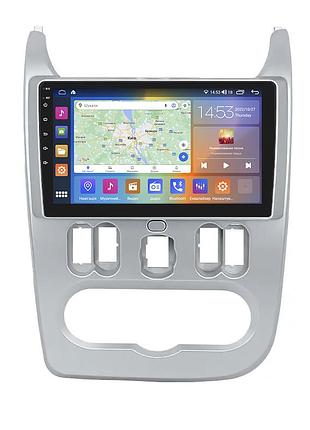 Штатная магнитола 9" lesko для renault sandero i 2009-2014 2/32gb carplay 4g wi-fi gps prime рено