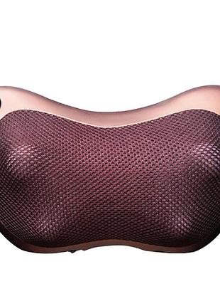 Роликова масажна подушка для шиї та спини з підігрівом massage pillow 8028
