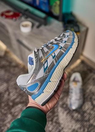 Nike p-6000 silver blue 9
