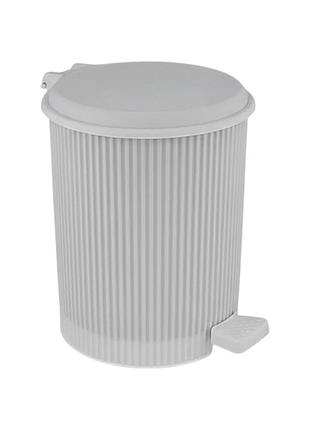 Контейнер для мусора с педалью 6л elif plastik (un325)