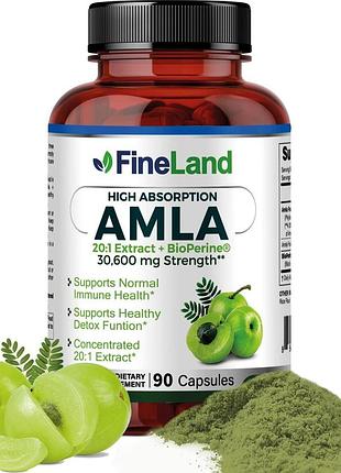 Добавка премиум-класса поддерживает иммунитет и пищеварение fineland amla 90 капсул