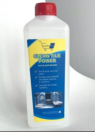 Средство для удаления сложных соляных налетов crystal clean tile power 1 литр