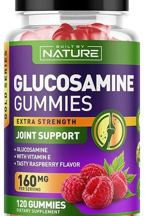 Добавка премиум-класса комфорт для спины, колен, рук built by nature glucosamine gummies 120 таблеток