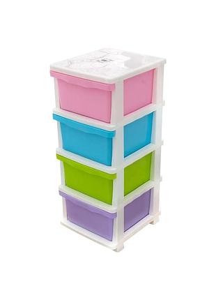 Комод на 4 ящики zambak plastik (zp-725)
