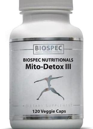 Добавка премиум-класса для поддержки митохондрий biospec nutritionals mito-detox iii 120 капсул
