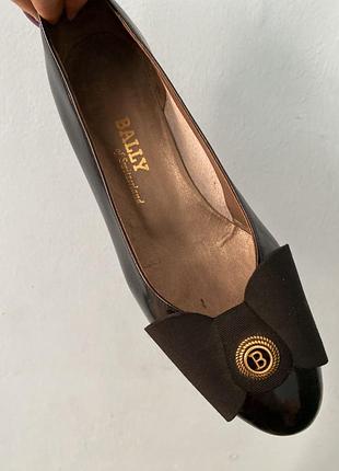 Туфли балетки лодочки bally натуральная кожа 35 35,5 оригинал
