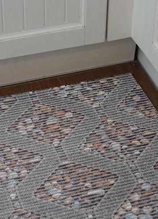 Противоскользящий коврик для ванной комнаты decobella 65*100 см резина, камушки 25100