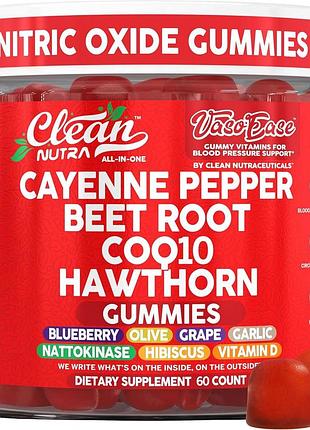 Добавка премиум-класса для кровообращения clean nutraceuticals cayenne pepper beet root gummies 60 таблеток