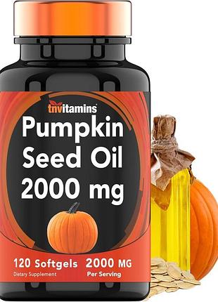 Добавка премиум-класса с экстрактом масла семян тыквы tnvitamins pumpkin seed oil 2000 mg 120 капсул