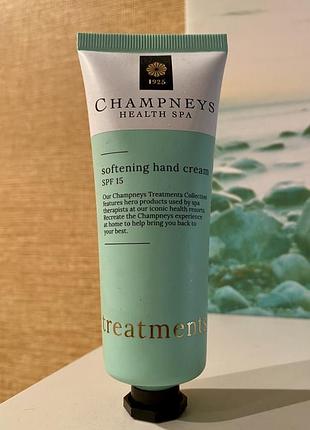 🇬🇧 англия champneys health spa  softening hands помʼякшуючий крем для рук spf 15