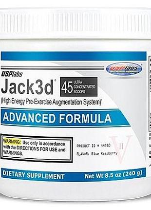 Передтренувальний комплекс jack3d usplabs (advanced) 240 г ягода (4384301098)