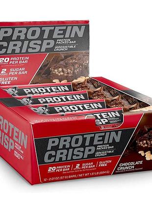 Протеиновый батончик bsn syntha-6 protein crisp 12 шт 57 г шоколад (4384301047)