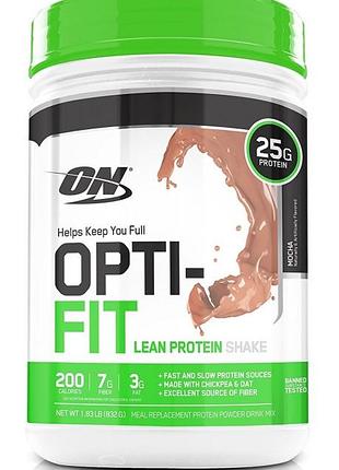 Протеин optimum nutrition opti-fit lean protein shake 832 кофе (4384300955)