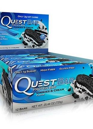 Протеїновий батончик quest nutrition quest bars 60 г печиво-крем (4384300831)