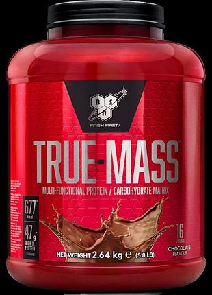 Гейнер bsn true-mass 2640 г шоколад (4384300832)
