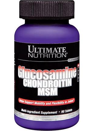 Витамины ultimate nutrition glucosamine chondroitine msm 90 таблеток (4384301014)