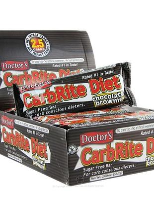 Протеиновый батончик universal doctor's carbrite diet bar sugar free 12 шт по 57 г