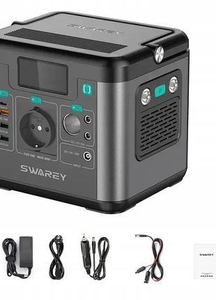 Зарядна станція swarey s160 потужність 300 вт, ємність 222 вт*год, швидка зарядка 65w, mppt