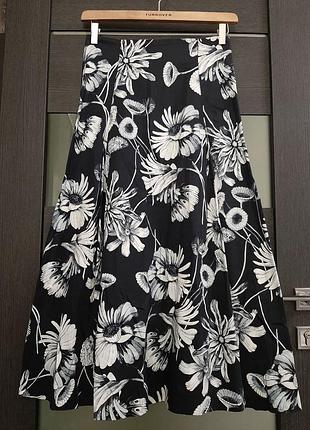 Юбка с высокой талией zara m