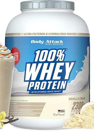 Протеїн body attack 100% whey protein 2300 г (4384303620)