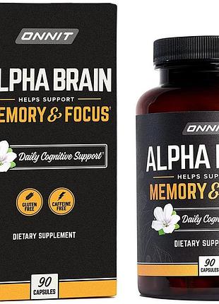 Onnit alpha brain 90 капсул (4384303879)