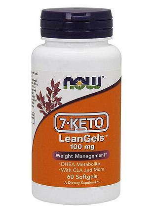 Жироспалювач now 7-keto leangels 100 mg 60 капсул (4384302555)