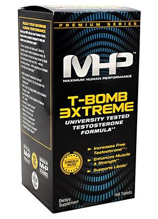 Тестостеровий бустер mhp t-bomb 3xtreme 168 таблеток (4384302066)