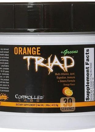 Витамины controlled labs orange triad+ greens 412 г (4384301006)