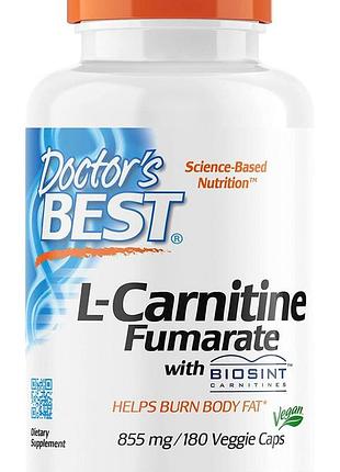 Doctor's best l-carnitine fumarate with biosint 180 капсул (4384303724)