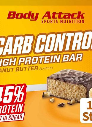 Протеиновые батончики body attack carb control-protein bar 15 шт (4384303613)