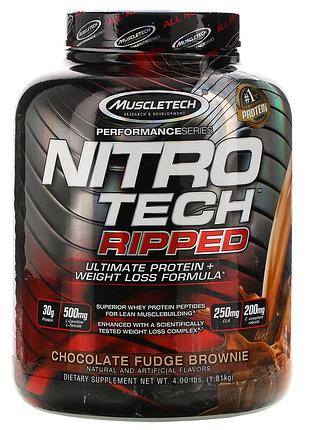 Протеин muscletech nitro-tech ripped 1810 г (4384303755)