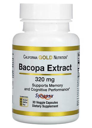 California gold nutrition bacopa extract 30 капсул (4384304564)