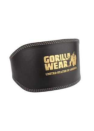 Пояс для тяжелой атлетики gorilla wear full leather padded belt black l/xl (4384301930)