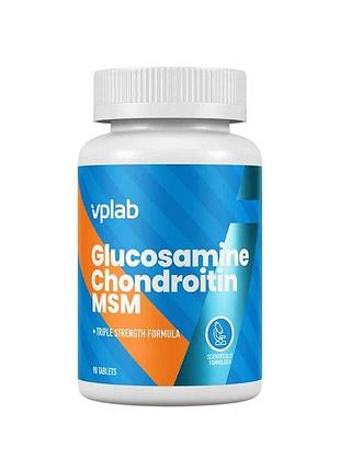 Хондропротектор vplab glucosamine chondroitin msm 90 таблеток (4384303115)