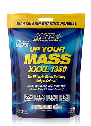 Гейнер mhp up your mass xxxl 1350 5560 г ваниль (4384302056)