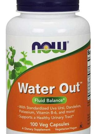 Специальный продукт now water out veg capsules 100 капсул (4384302628)