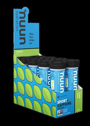 Nuun концентрат натуральных электролитов с кофеином 80 таблеток лайм (4384302021)