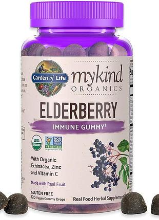 Garden of life mykind organics elderberry gummies 120 таблеток (4384304293)